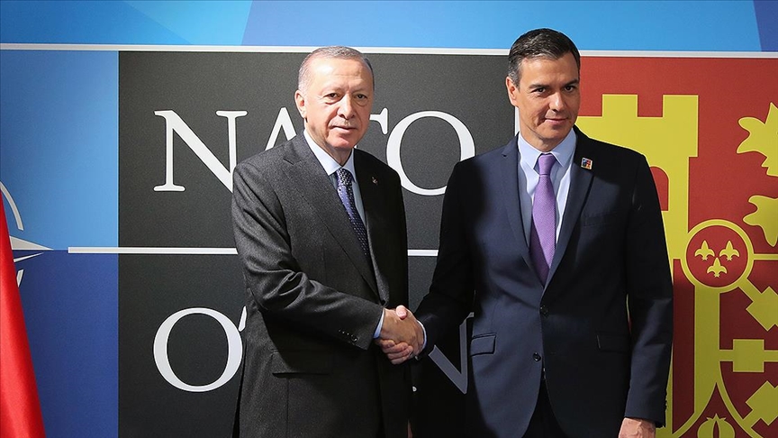 Cumhurbaşkanı Erdoğan, İspanya Başbakanı Sanchez ile görüştü.