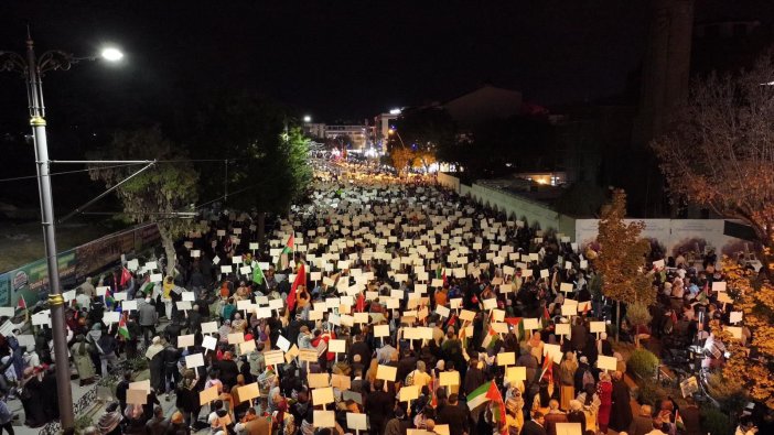 Konya'da Filistin İçin Sessiz Protesto