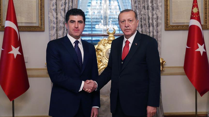 Cumhurbaşkanı Erdoğan, Neçirvan Barzani’yi Kabul Etti