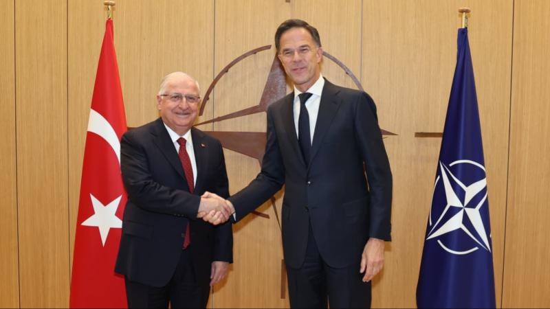 Bakan Güler Brüksel’de NATO Genel Sekreteri Rutte ile Görüştü