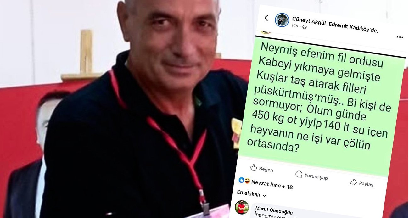 Skandal Fil Suresi Paylaşımı, Görevden Alındı