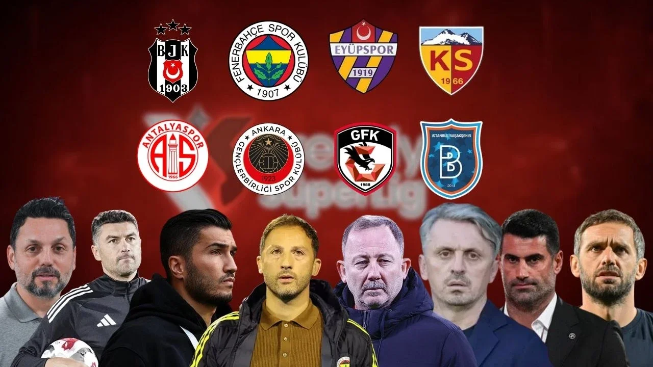Süper Lig'de 10 Haftada 8 Takım Teknik Direktör Değiştirdi