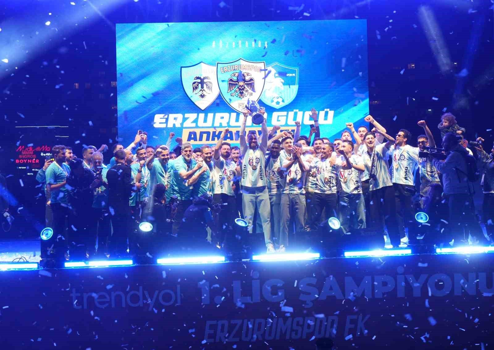 SEO Başlık: Erzurumspor FK Şampiyonluk Kupasını Kaldırdı