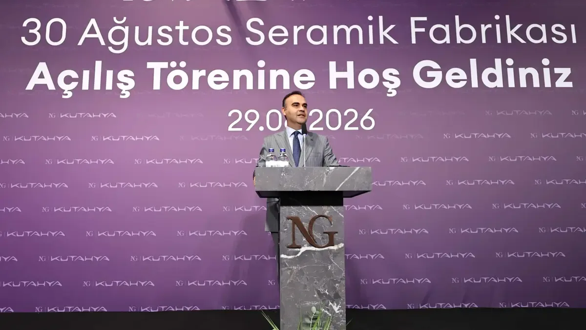 Zafer Bayramı'nda dev açılış: 8 milyar liralık seramik fabrikası üretime başladı