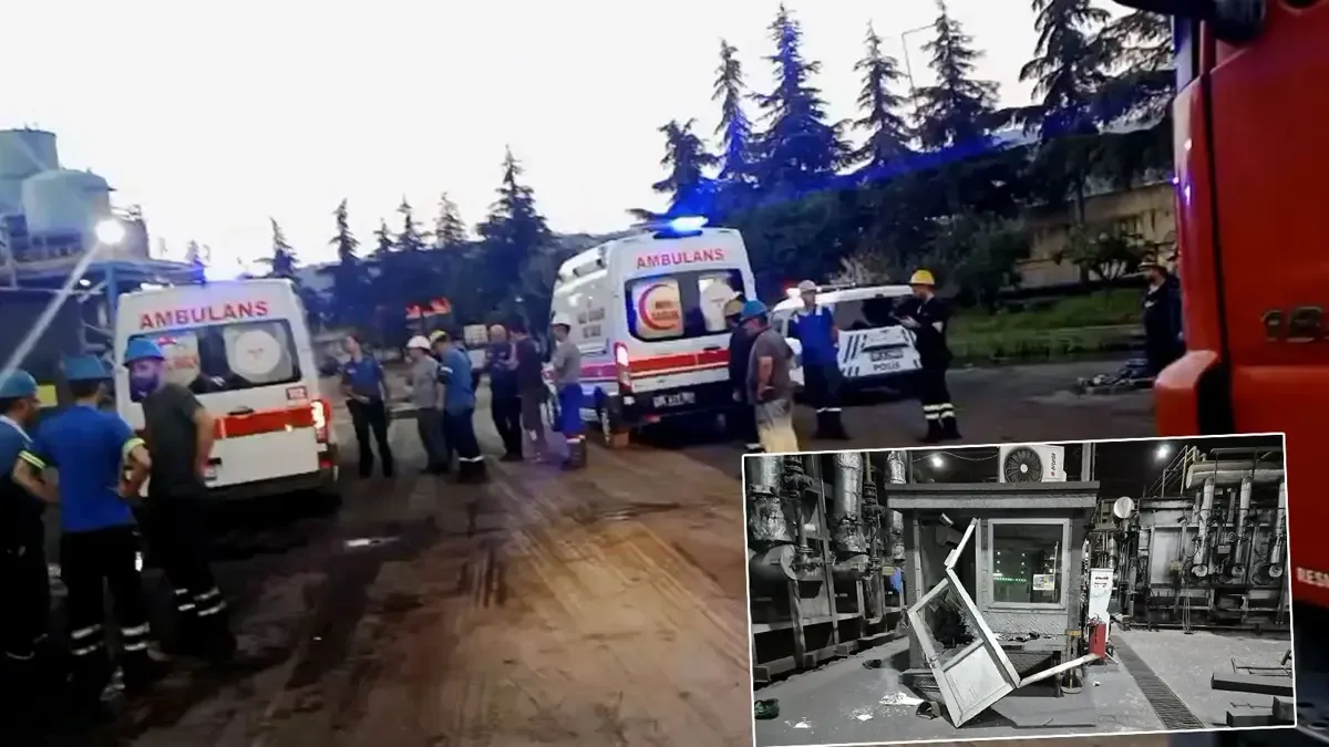 Samsun'da demir çelik fabrikasında patlama: 2 yaralı