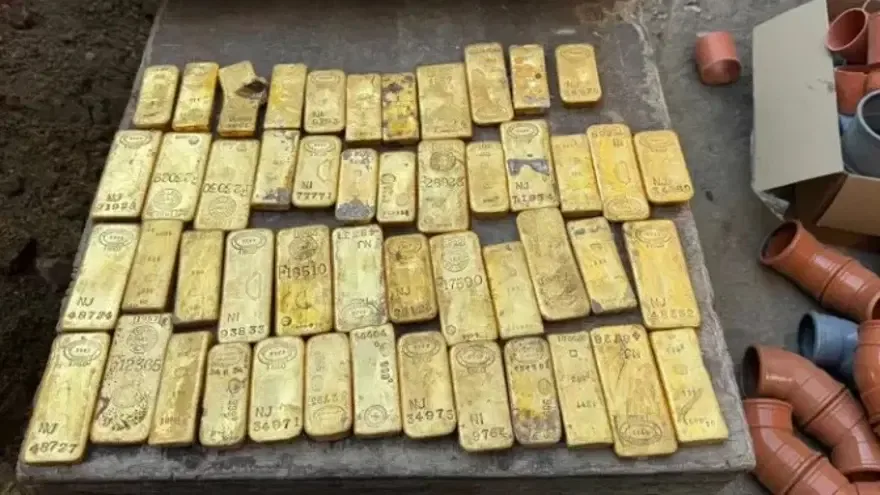 Duvardan yaklaşık 9 milyon euro değerinde altın çıktı