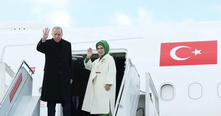 Başkan Erdoğan Kırgızistan'a gitti