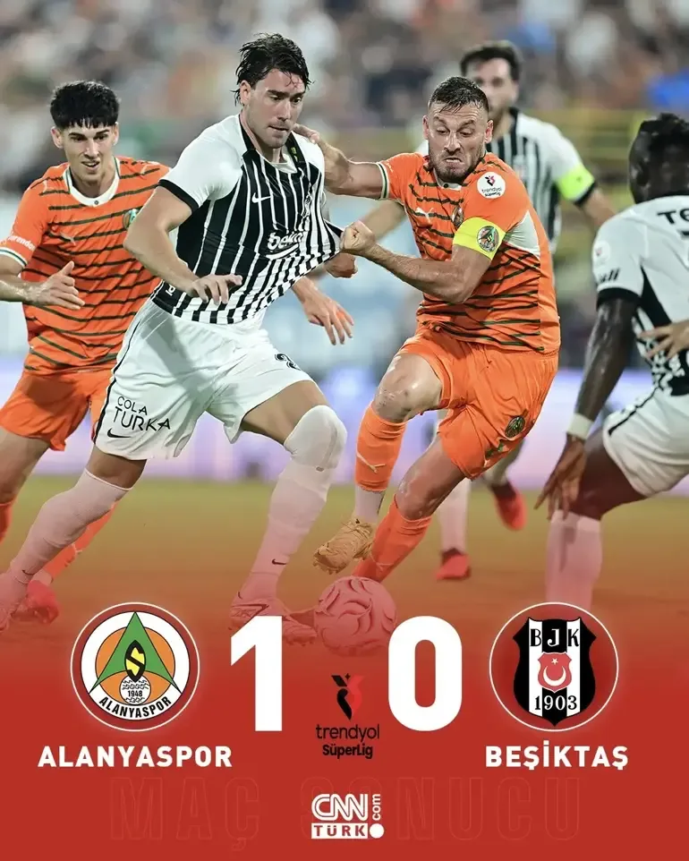 Alanyaspor 1-0 Beşiktaş Maç Özeti