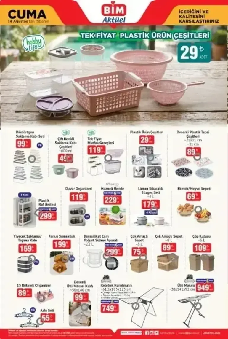 BİM 14 AĞUSTOS AKTÜEL KATALOĞU: Bu Hafta BİM'de Neler Var, Hangi Ürünler İndirimde? İşte 14 Ağustos Cuma Bİ...