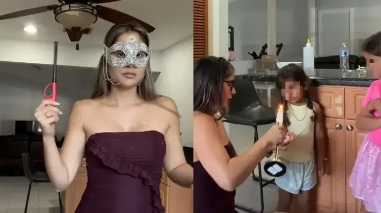 Sosyal Medya Uğruna Yangın Çıkardı ve Çocuklarına Balmumu Döktü
