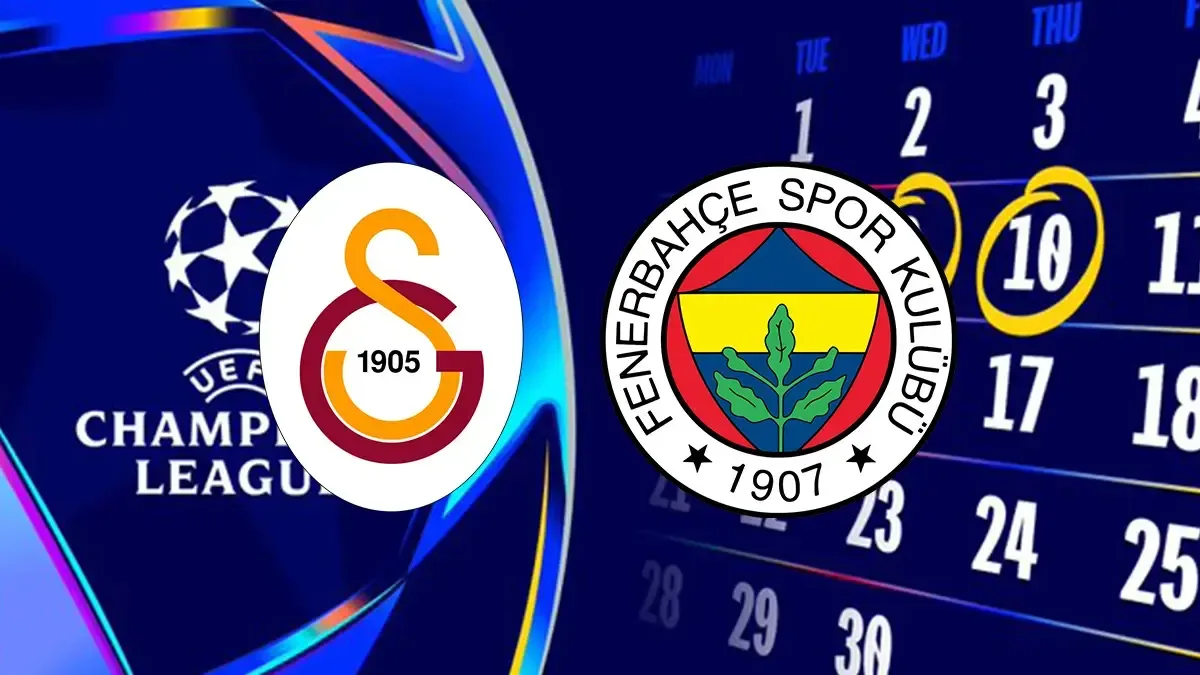 Galatasaray ve Fenerbahçe'nin, Şampiyonlar Ligi fikstürü belli oldu