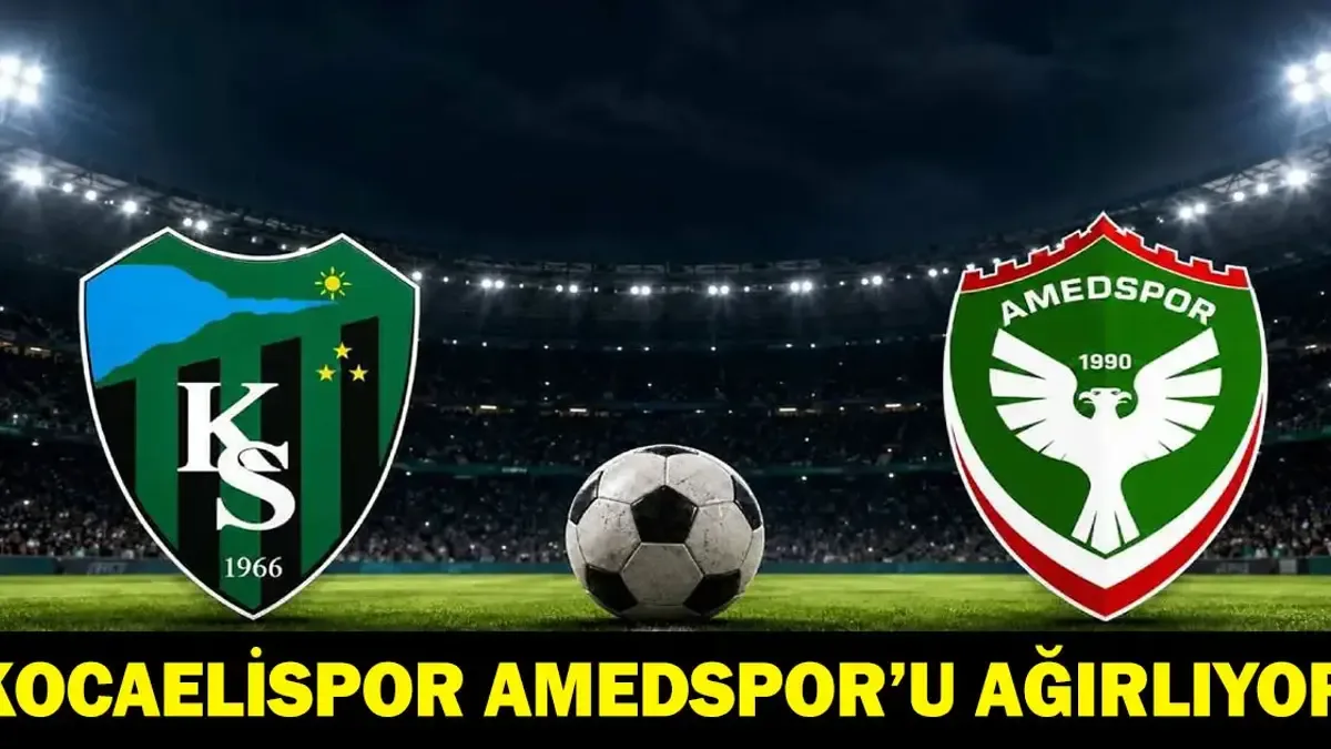 KOCAELİSPOR AMEDSPOR CANLI İZLE: Süper Lig Kocaelispor Amedspor Maçı Hangi Kanalda, Saat Kaçta? Maç Şifresi...