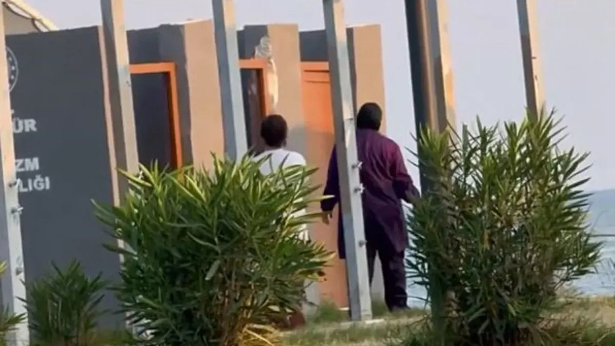 Belek'teki plajda tesettürlü kadınları izinsiz görüntüleyenlere soruşturma